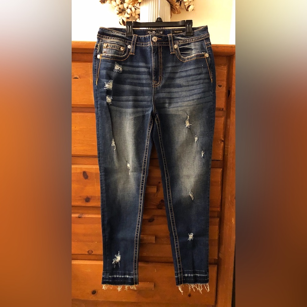 MISS ME Women’s High Rise Ankle Skinny Jeans